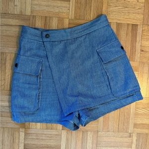 Rachel Comey Blue Striped Skort Shorts